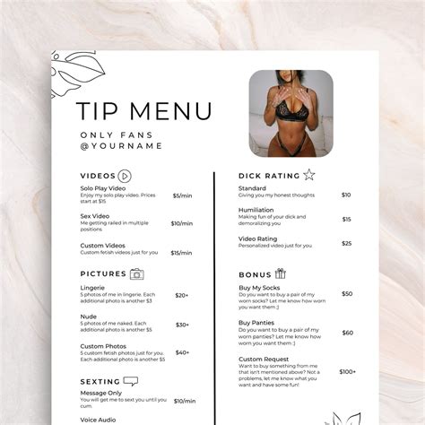 Editable Onlyfans Tip Menu Template Eden Design Pdf Download Etsy Editable Onlyfans Tip Menu Template Eden Design Pdf Download Etsy