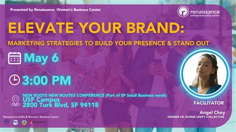 Elevate Your Brand Marketing Strategies To Build Your Presence Stand Out Sf Small Business Week