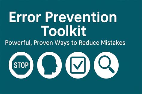 Error Prevention Toolkit Powerful Proven Ways To Reduce Mistakes Ohse Error Prevention Toolkit Powerful Proven Ways To Reduce Mistakes Ohse