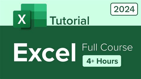 Excel 2021 Full Course Tutorial 3 Hours Youtube