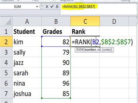 Excel Rank Function Examples And Videos Excel Rank Function Examples And Videos