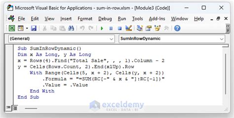 Excel Vba Solutions How To Sum A Row In Excel Excel Vba Solutions How To Sum A Row In Excel