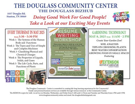 Explore Lifelong Learning At The Douglass Community Center May 2025 Events You Won T Want To Miss Explore Lifelong Learning At The Douglass Community Center May 2025 Events You Won T Want To Miss
