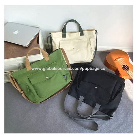 Factory Direct High Quality China Wholesale Single Shoulder Versatile Simple Cloth Canvas Cross