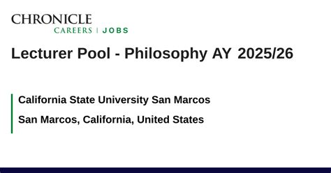 Faculty Positions Jobs In San Marcos February 2026 The Chronicle Of Higher Education Jobs Faculty Positions Jobs In San Marcos February 2026 The Chronicle Of Higher Education Jobs