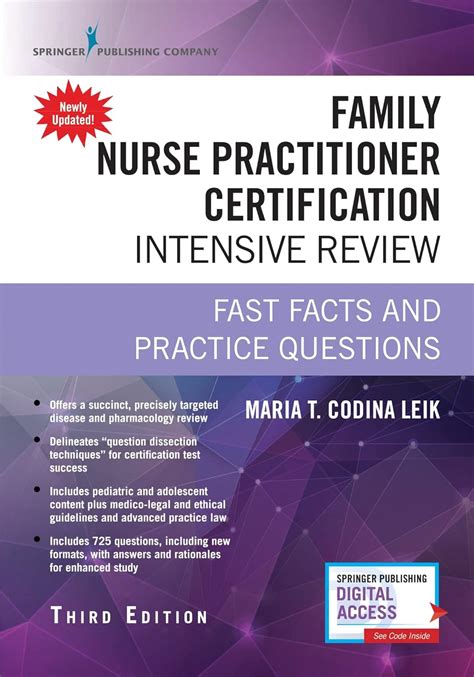 Family Nurse Practitioner Certification Intensive Review Fast Facts And 9780826134240 Ebay
