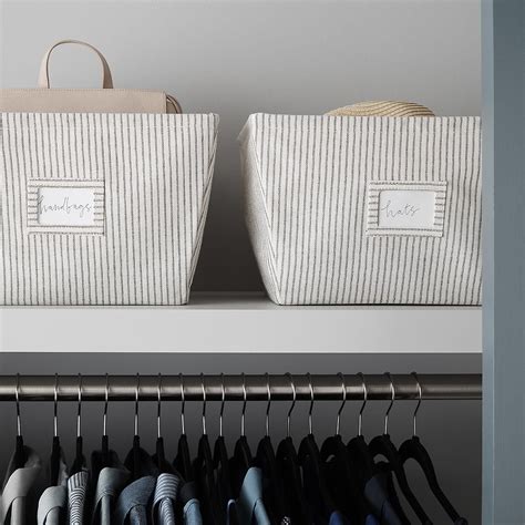 Farmhouse Open Canvas Storage Bins With Labels The Container Store Canvas Storage Storage Farmhouse Open Canvas Storage Bins With Labels The Container Store Canvas Storage Storage