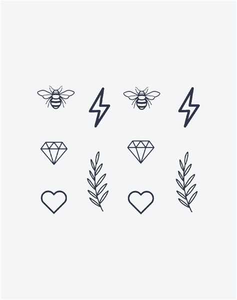 Finger Temporary Tattoo Micro Aesthetic Set Inkartlink Finger Temporary Tattoo Micro Aesthetic Set Inkartlink