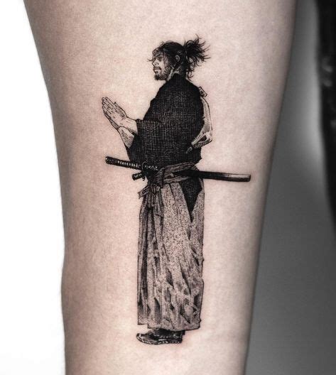 Finished Up This Vagabond Tattoo Featuring Miyamoto Musashi Thanks Dave Vagabondmanga Samuraitattoo Animetattoos Miyamotomusashi Stevefranciosatattoo Bishoprotary