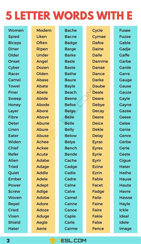 Five Letter Word With E As First Letter And N As Third Letter Printable Online Five Letter Word With E As First Letter And N As Third Letter Printable Online