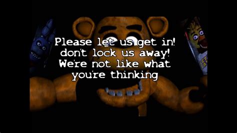 Five Nights At Freddy Amp 39 S Lyrics Full Hd Youtube Five Nights At Freddy Amp 39 S Lyrics Full Hd Youtube