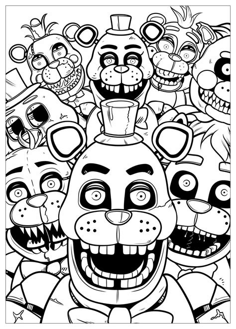 Five Nights At Freddys Coloring Pages Color Your Way Into Freddy S World Mrcoloring Com Five Nights At Freddys Coloring Pages Color Your Way Into Freddy S World Mrcoloring Com