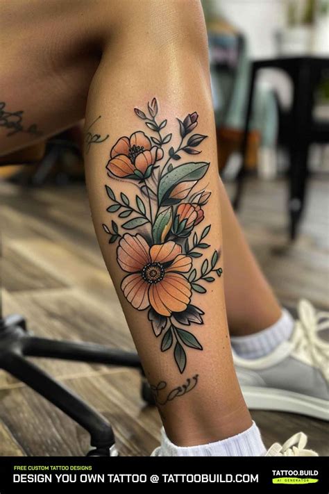 Floral Leg Tattoo Designs Ideas Amp Inspiration Floral Leg Tattoo Designs Ideas Amp Inspiration