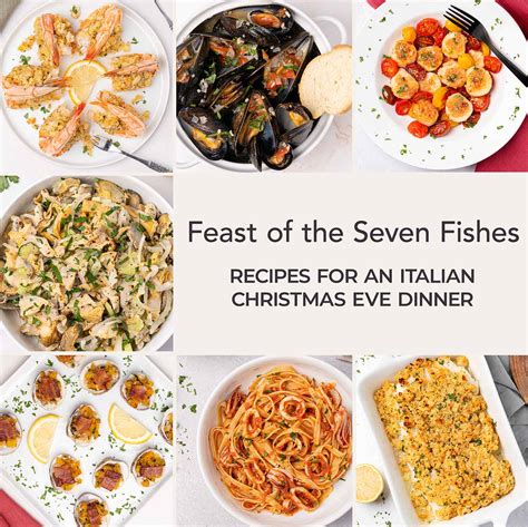 Food 7 Fishes Traditional Italian Xmas Dinner Of The Seven Italian Tradition Fish Christmas Eve Menu Food 7 Fishes Traditional Italian Xmas Dinner Of The Seven Italian Tradition Fish Christmas Eve Menu