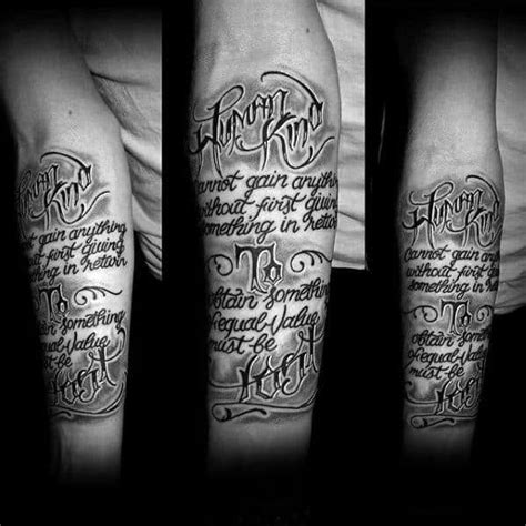 Forearm Quote Tattoos For Men Forearm Quote Tattoos For Men