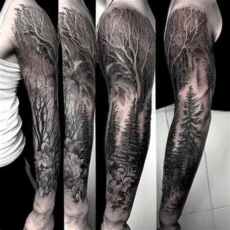 Forest Theme By Angel Caban Tattoonow Forest Theme By Angel Caban Tattoonow