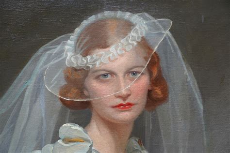 Frank Owen Salisbury Portrait Of A Bride British 1934 Romantic Art Female Portrait Oil Frank Owen Salisbury Portrait Of A Bride British 1934 Romantic Art Female Portrait Oil