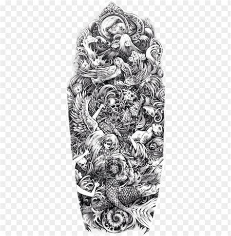 Free Download Hd Png Unique Clouds Background Tattoo Cross With Clouds And Cross Half Sleeve Tattoo Png Transparent With Clear Background Id 276034 Toppng