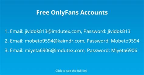 Free Onlyfans Accounts & Passwords - February 2026 (100% Working) Free Onlyfans Accounts & Passwords - February 2026 (100% Working)