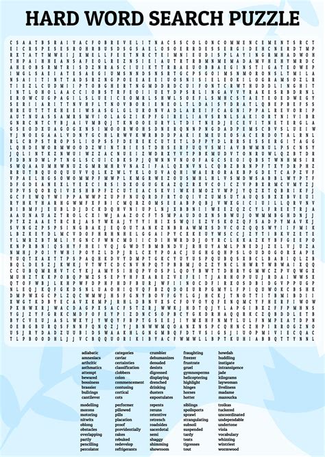 Free Printable Very Difficult Word Search Free Printable Very Difficult Word Search