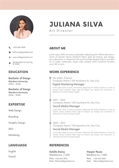 Free Resume Templates Customize Download
