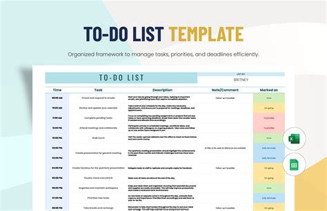 Free To Do List Templates In Excel