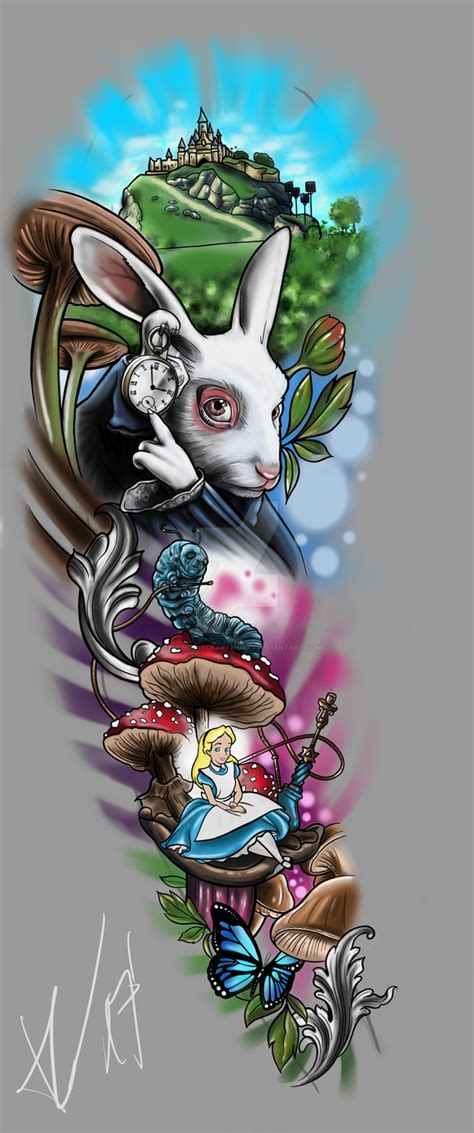 Fullsleeve Design Alice In Wonderland By Stevendureckartworks Alice And Wonderland Tattoos Fullsleeve Design Alice In Wonderland By Stevendureckartworks Alice And Wonderland Tattoos
