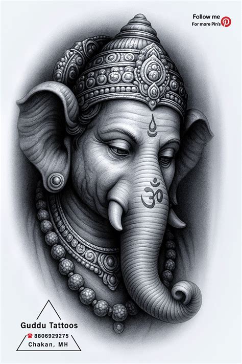 Ganesha Tattoo Design Guddu Tattoos Chakan Maharashtra In 2025 Ganesha Tattoo Elephant Ganesha Tattoo Design Guddu Tattoos Chakan Maharashtra In 2025 Ganesha Tattoo Elephant