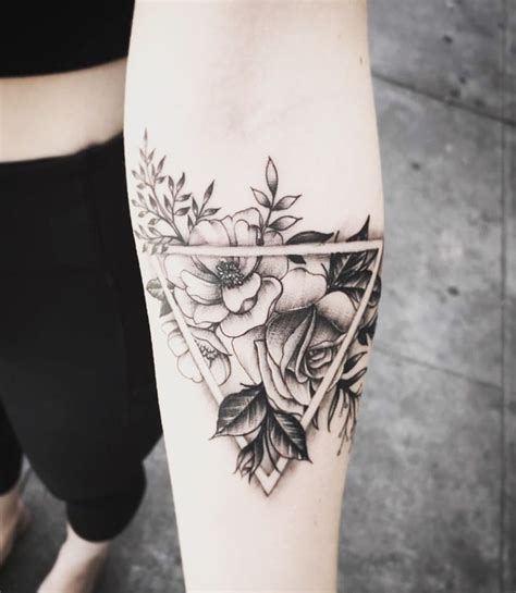 Geometric Flower Tattoo Geometric Flower Tattoo