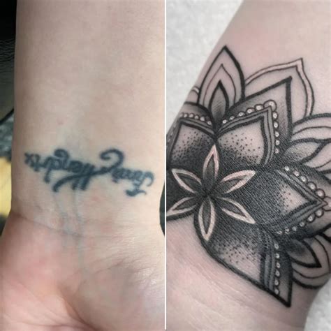 Girlfriend Name Tattoo Cover Up Dimple