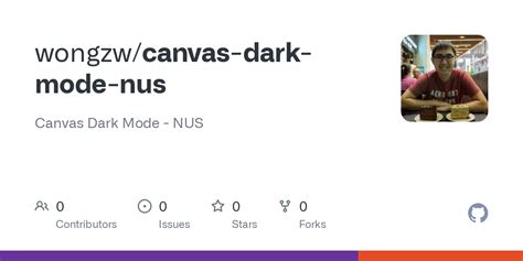 Github Wongzw Canvas Dark Mode Nus Canvas Dark Mode Nus