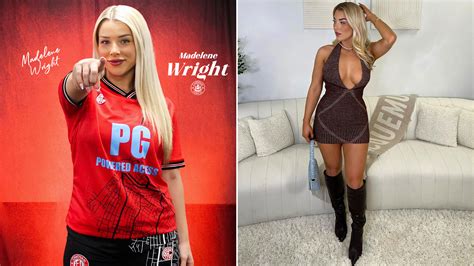 Glam Footballer Madelene Wright Signs For National League Club As Fans Predict Huge Attendance Boost Glam Footballer Madelene Wright Signs For National League Club As Fans Predict Huge Attendance Boost