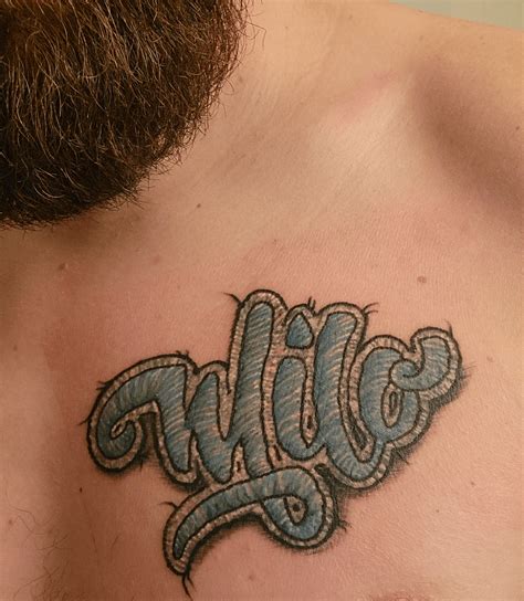 Got My Son S Name Done In A Patch What Do You Think R Tattoodesigns