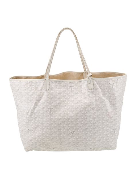 Goyard Goyardine St Louis White Totes Handbags Goy44531 The Realreal Goyard Goyardine St Louis White Totes Handbags Goy44531 The Realreal