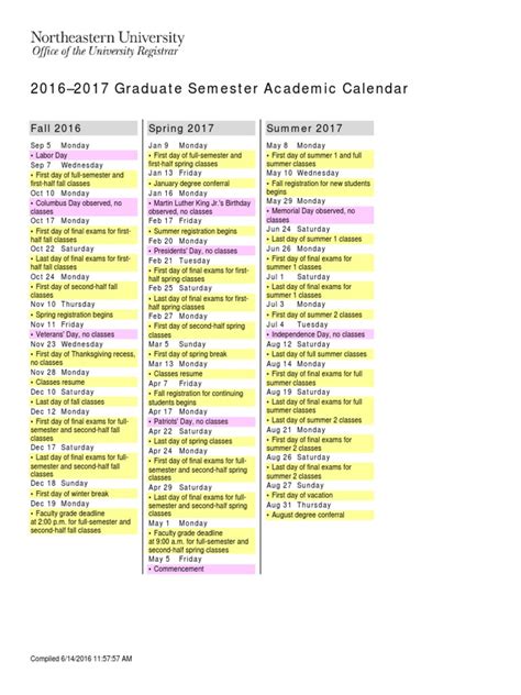 Graduate Academic Calendar 2016 17 Pdf Academic Term Public Holiday Graduate Academic Calendar 2016 17 Pdf Academic Term Public Holiday