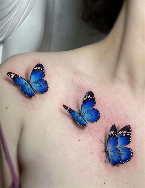 Great Looking 3D Butterfly Tattoo Design Image Make On Upper Side Back For Cool Women Great Looking 3D Butterfly Tattoo Design Image Make On Upper Side Back For Cool Women