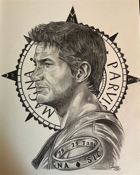 Greatness From Small Beginnings Alex Submitted This Awesome Uncharted Inspired Tattoo Featuring Sir Francis Drake S Famous Motto Sic Parvis Magna Nate Would Be Proud Share Your Own Naughty Dog Photo Mode Shots Cosplay