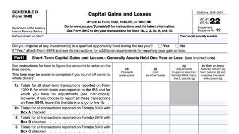 Guide To Completing Schedule D For Capital Gains Vintti