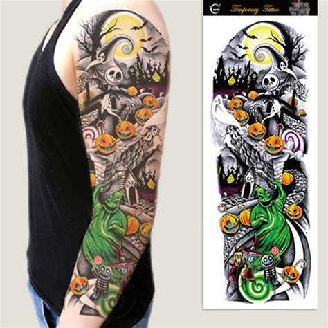Halloween Tattoo Sleeve Halloween Temporary Tattoo Sleeve Pumpkin Ghost Design For Men Women Kids Costume Fake Tattoo Halloween Tattoo Sleeve Halloween Temporary Tattoo Sleeve Pumpkin Ghost Design For Men Women Kids Costume Fake Tattoo