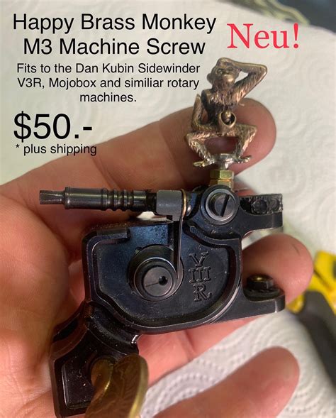 Happy Brass Monkey Tattoo Machine Screws 5 Sizes Tattooartist Ch Happy Brass Monkey Tattoo Machine Screws 5 Sizes Tattooartist Ch