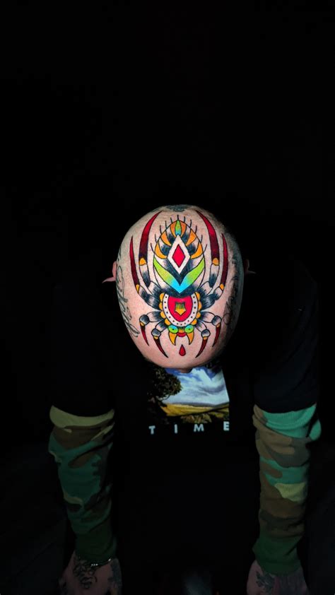 Head Spider Done By Camille At Certified Tattoo In Denver Co R Tattoos