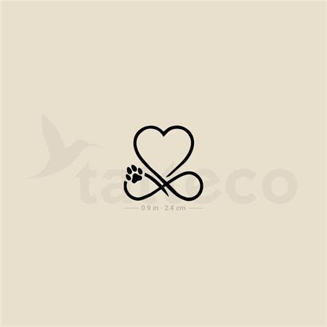 Heart Infinity Temporary Tattoo Set Of 3 Tatteco