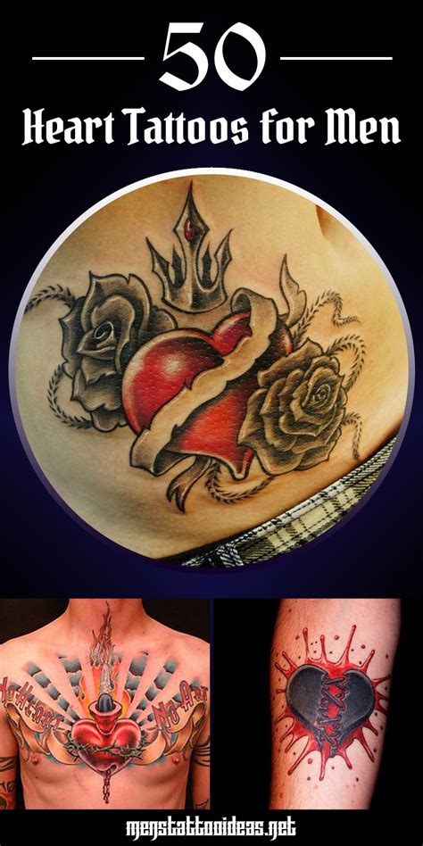 Heart Tattoo Designs For Men Heart Tattoo Designs For Men