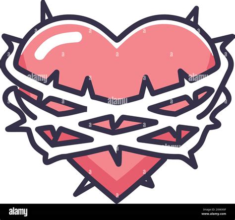 Heart Thorns Stock Vector Images Alamy