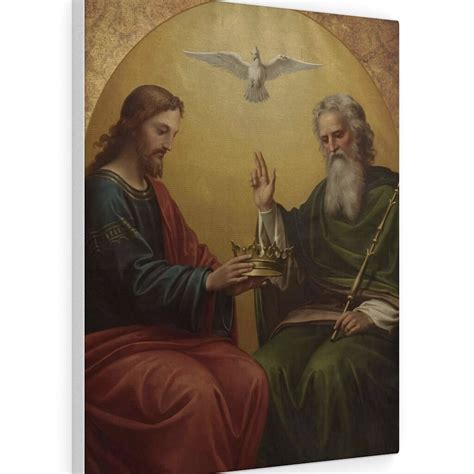 Holy Trinity Canvas Wrap Trinity By Max Furst Catholic Wall Decor In Various Sizes Catholic