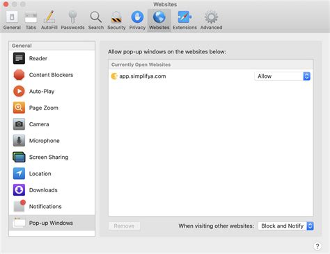 How Do I Allow Browser Pop Ups From Simplifya Simplifya Help Center How Do I Allow Browser Pop Ups From Simplifya Simplifya Help Center