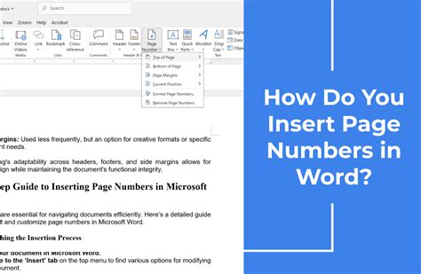 Insert Page Numbers in Word