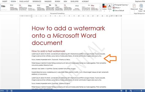 How To Add A Watermark Onto A Microsoft Word Document Va Pro Magazine How To Add A Watermark Onto A Microsoft Word Document Va Pro Magazine