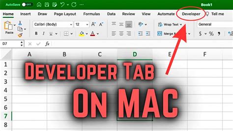 How To Add Developer Tab In Excel For Mac Youtube How To Add Developer Tab In Excel For Mac Youtube