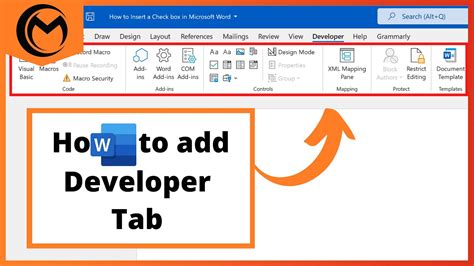 How To Add Developer Tab To Ms Word Officebeginner How To Add Developer Tab To Ms Word Officebeginner
